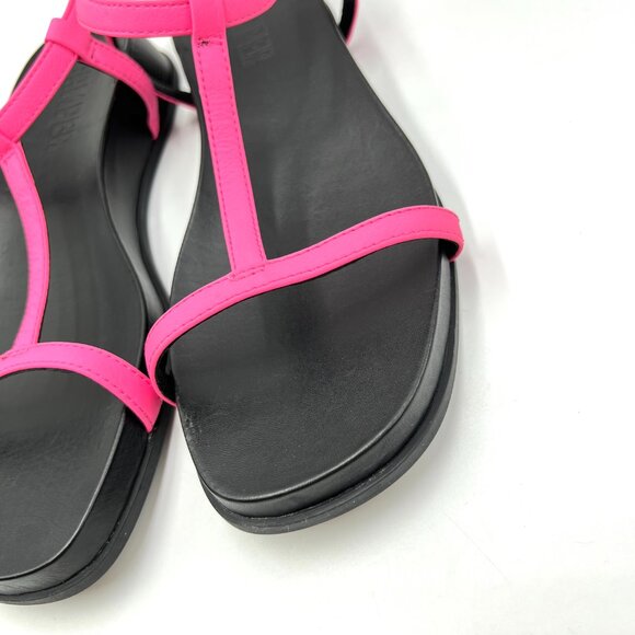 Camper Womens 37 EU 7 US Hot Pink And Black Minimalist Sandals Shoes‎ - Picture 5 of 14